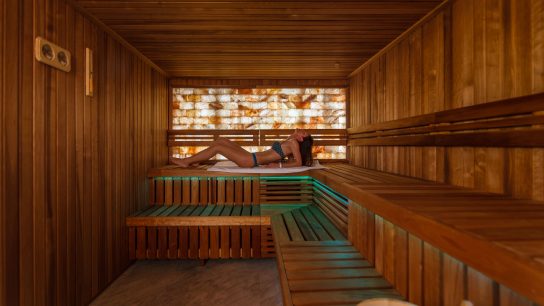 Dry sauna at ANA Wellness & SPA Crowne Plaza Bucharest